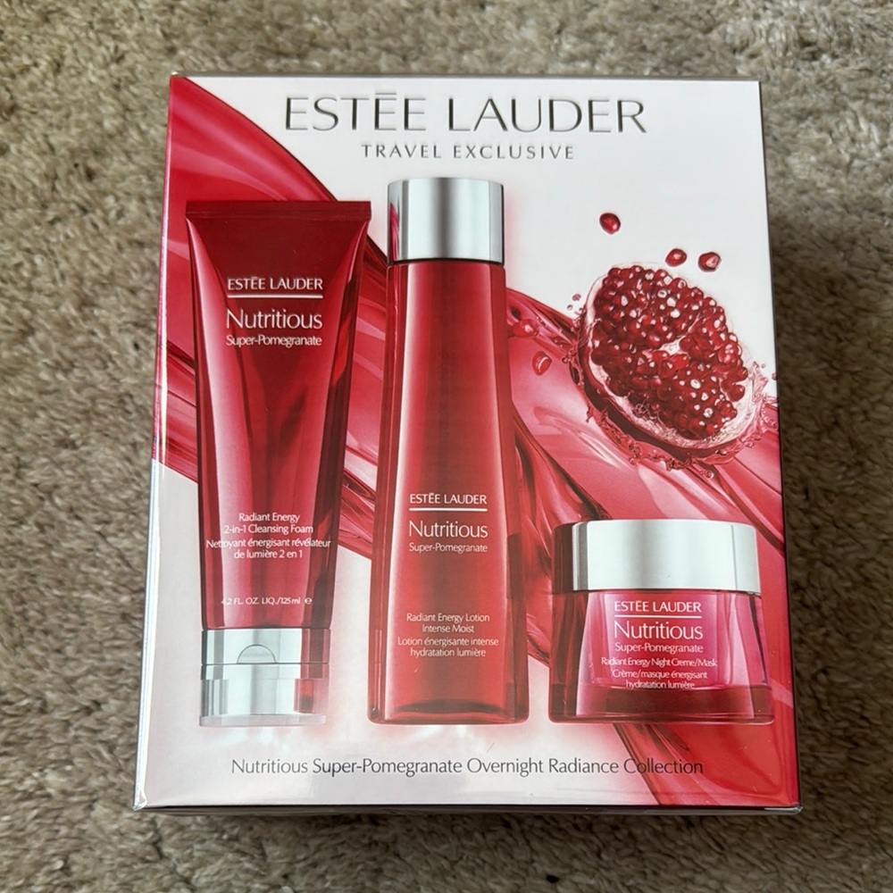 Estée Lauder Nutritious Super-Pomegranate Overnight Radiance Skincare Set